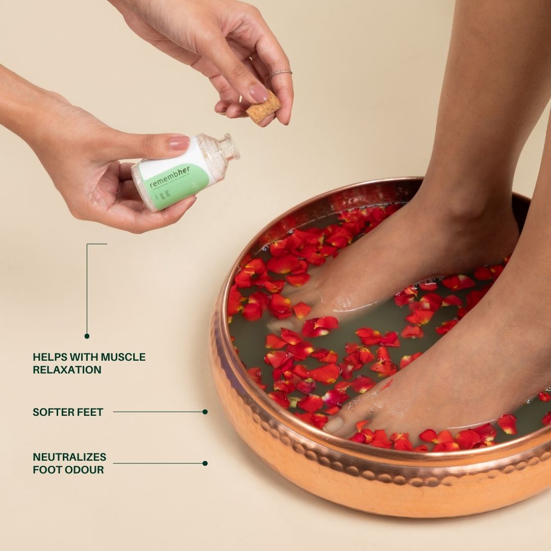 Foot soak with rose & lavender - 45 gm