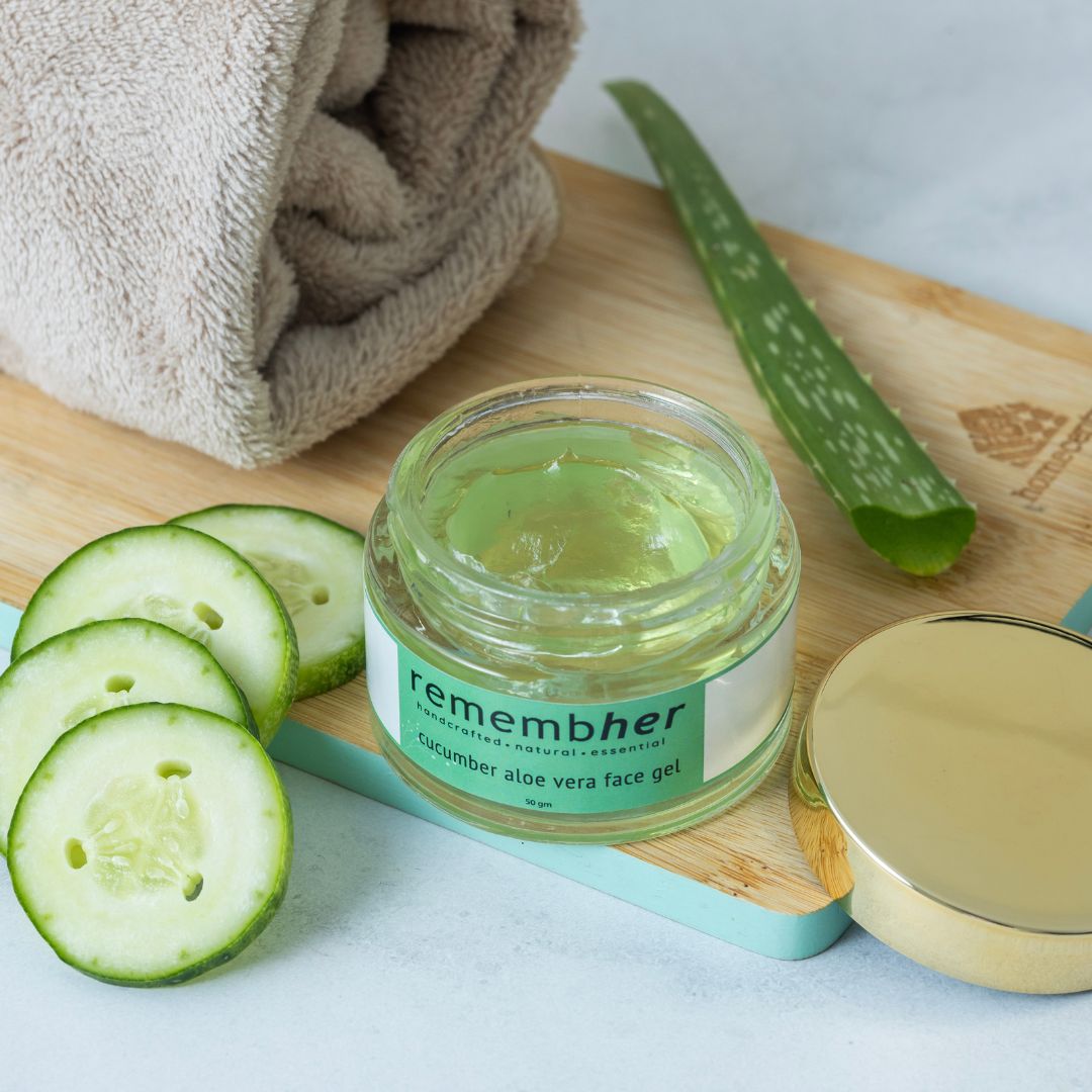 🎁 Cucumber Aloevera Face gel - 15gm (Mini / Travel Size) (Discount)