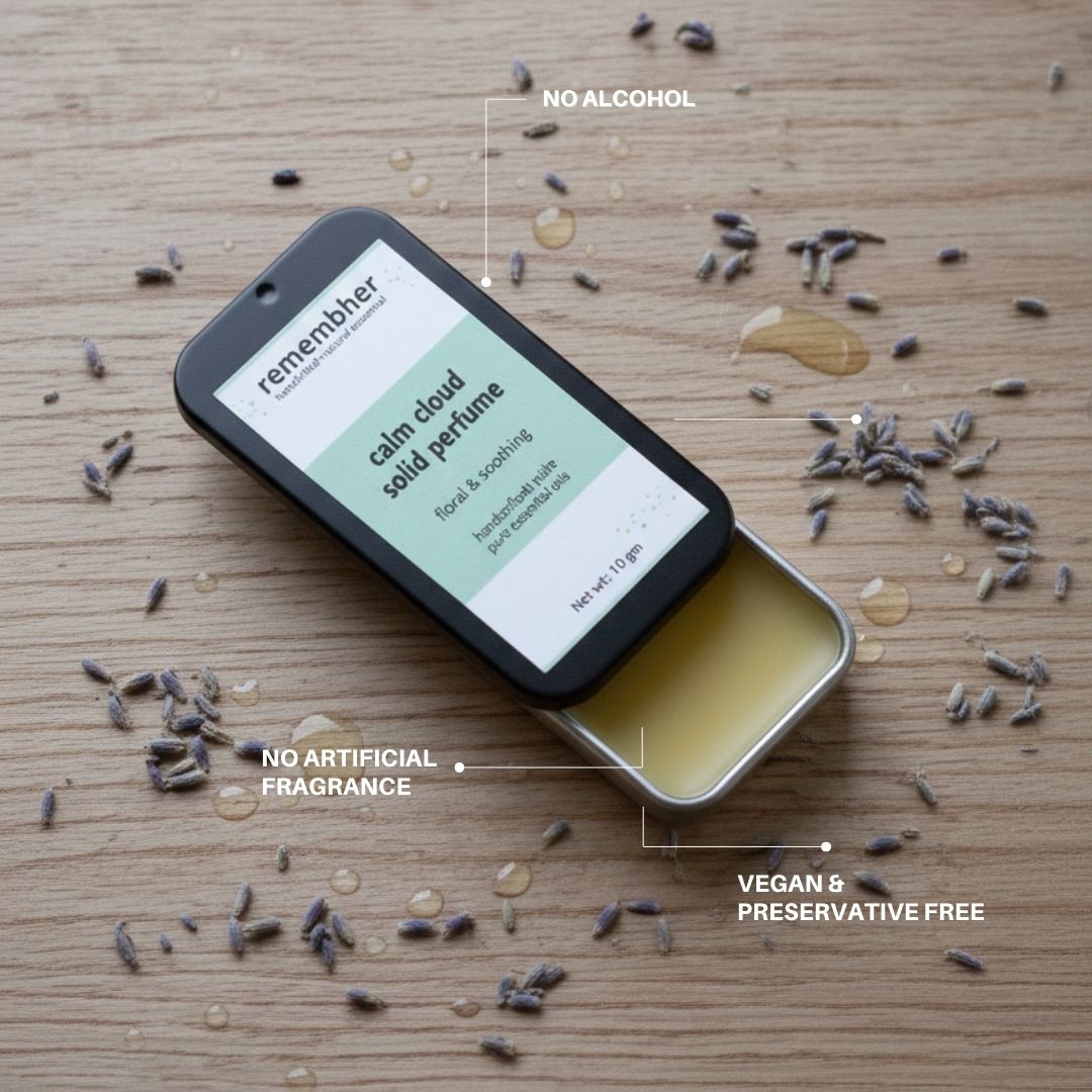 Calm Cloud Solid perfume- Lavender • Ylang Ylang (Calming / Floral / Soothing)
