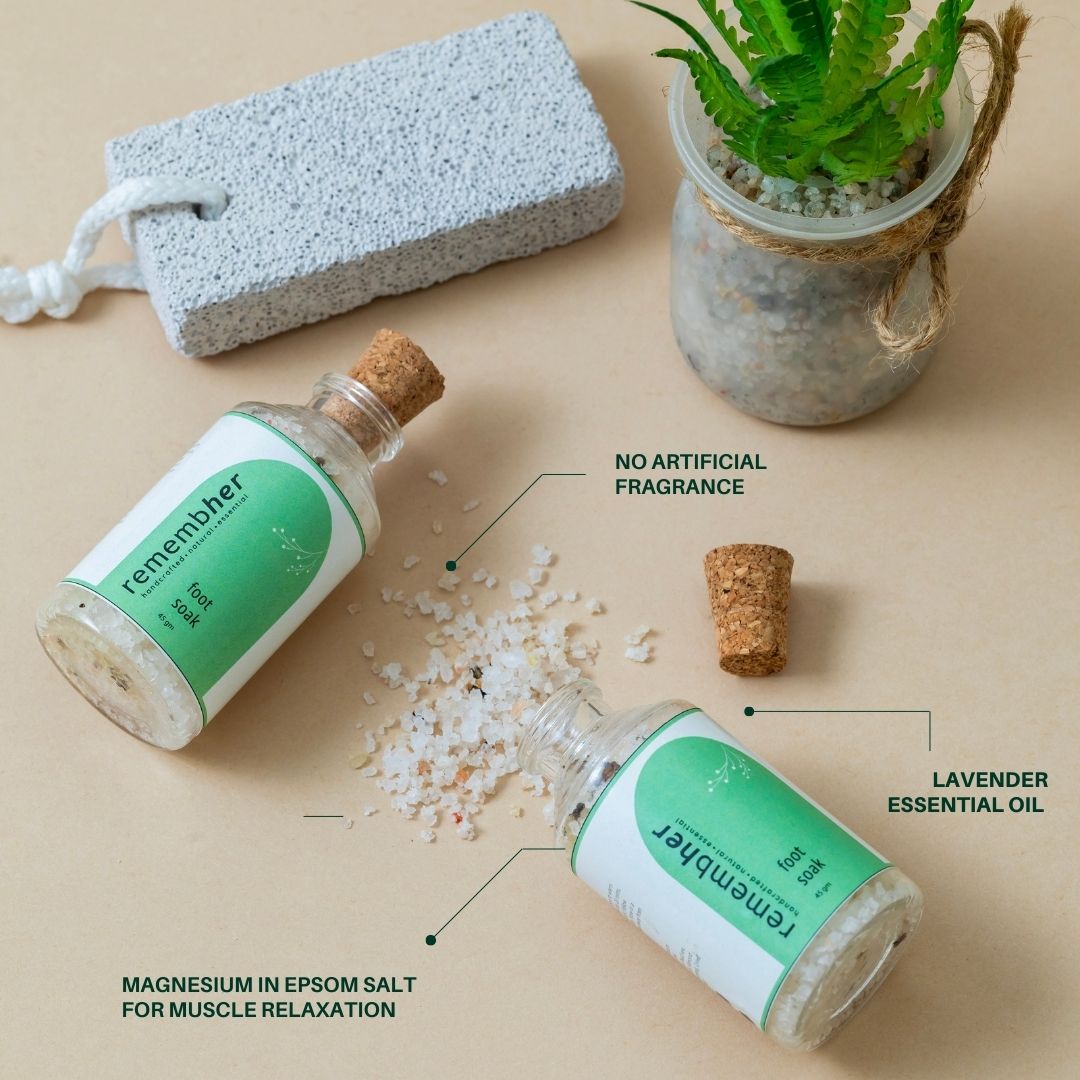 Foot soak with rose & lavender - 45 gm