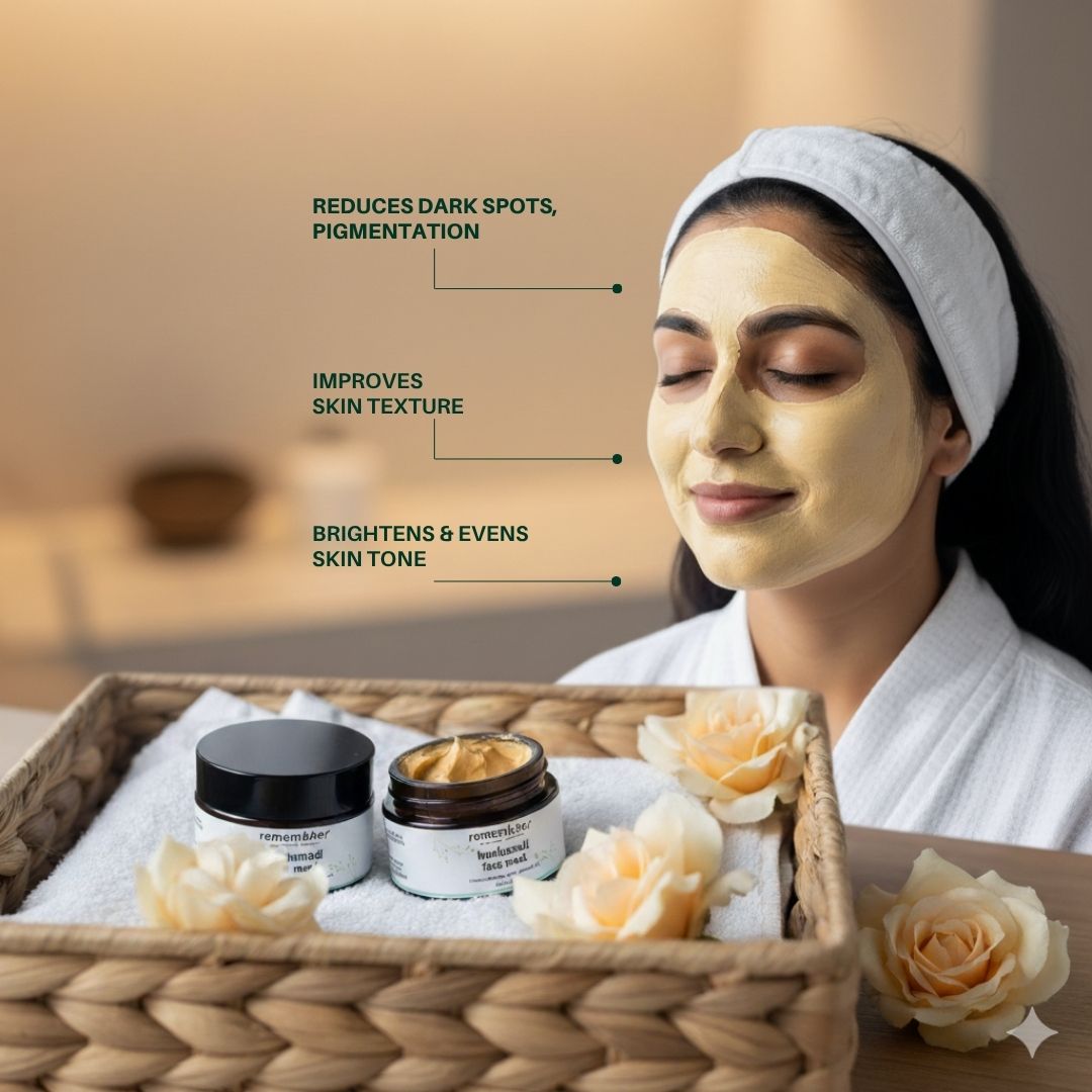 Kumkumadi Face mask / Pack for Acne and Dark Spots Tan Removal - 30 gm