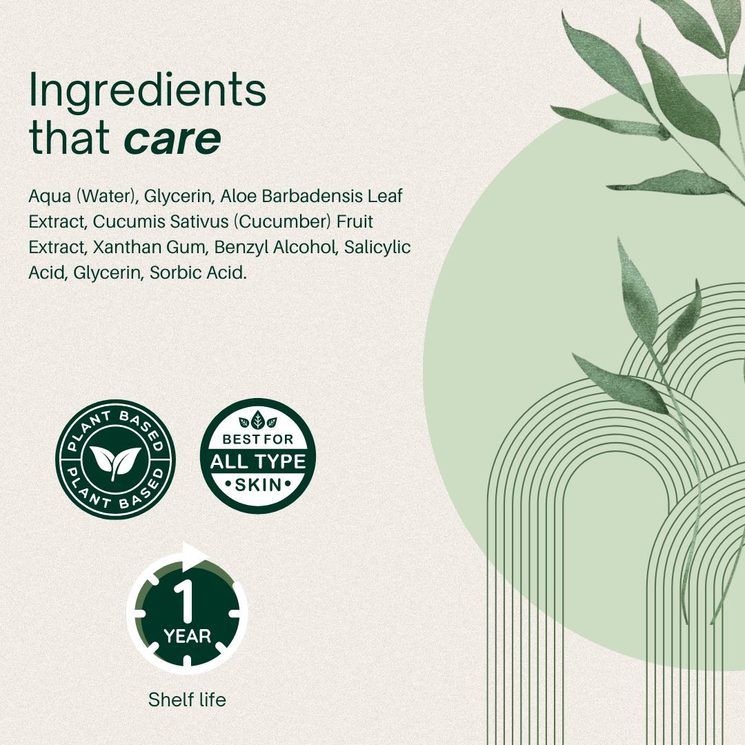 Cucumber Aloevera Face gel - 50gm