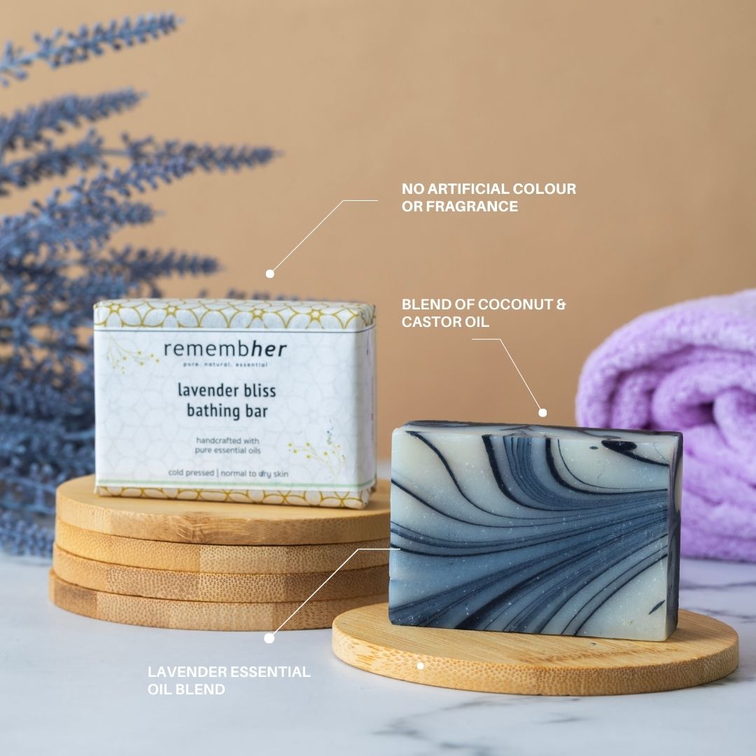 Lavender Bliss Bathing Bar/ Soap - 75gm