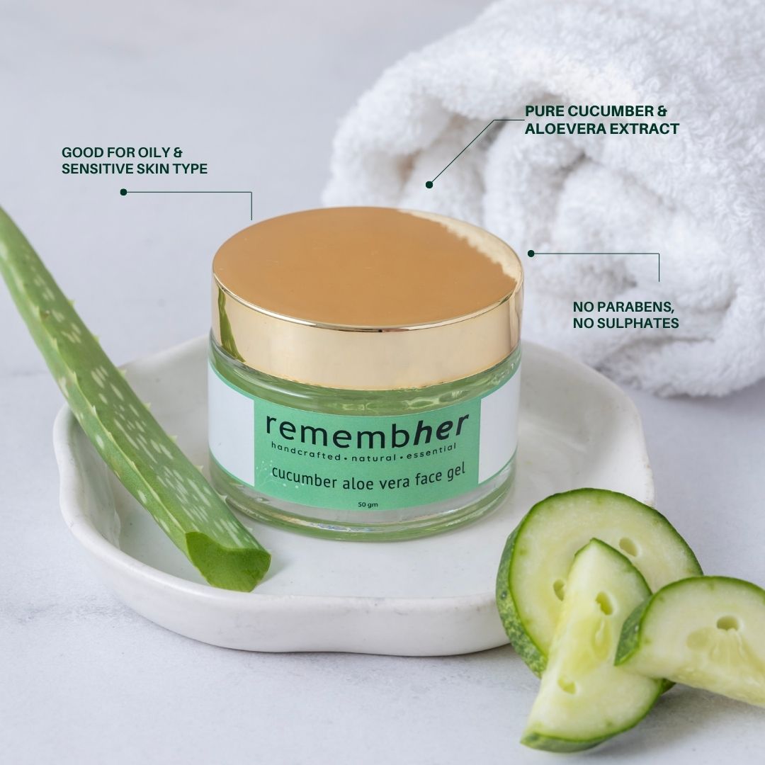 Cucumber Aloevera Face gel - 50gm